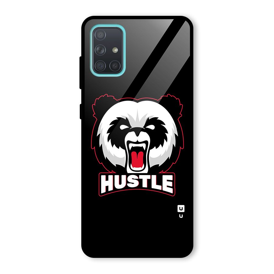Hustle Panda Glass Back Case for Galaxy A71