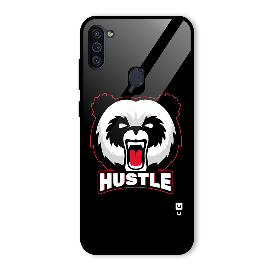 Hustle Panda Glass Back Case for Galaxy M11
