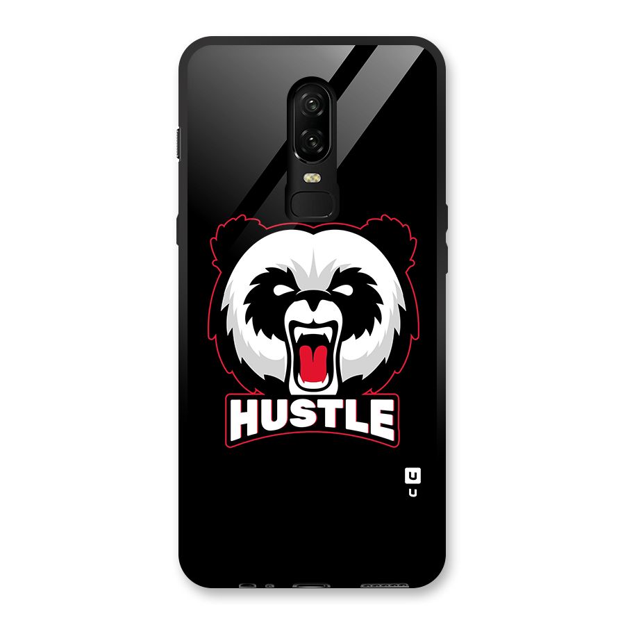 Hustle Panda Glass Back Case for OnePlus 6