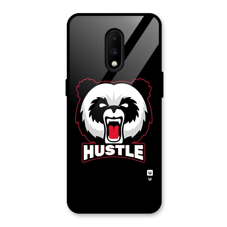 Hustle Panda Glass Back Case for OnePlus 7