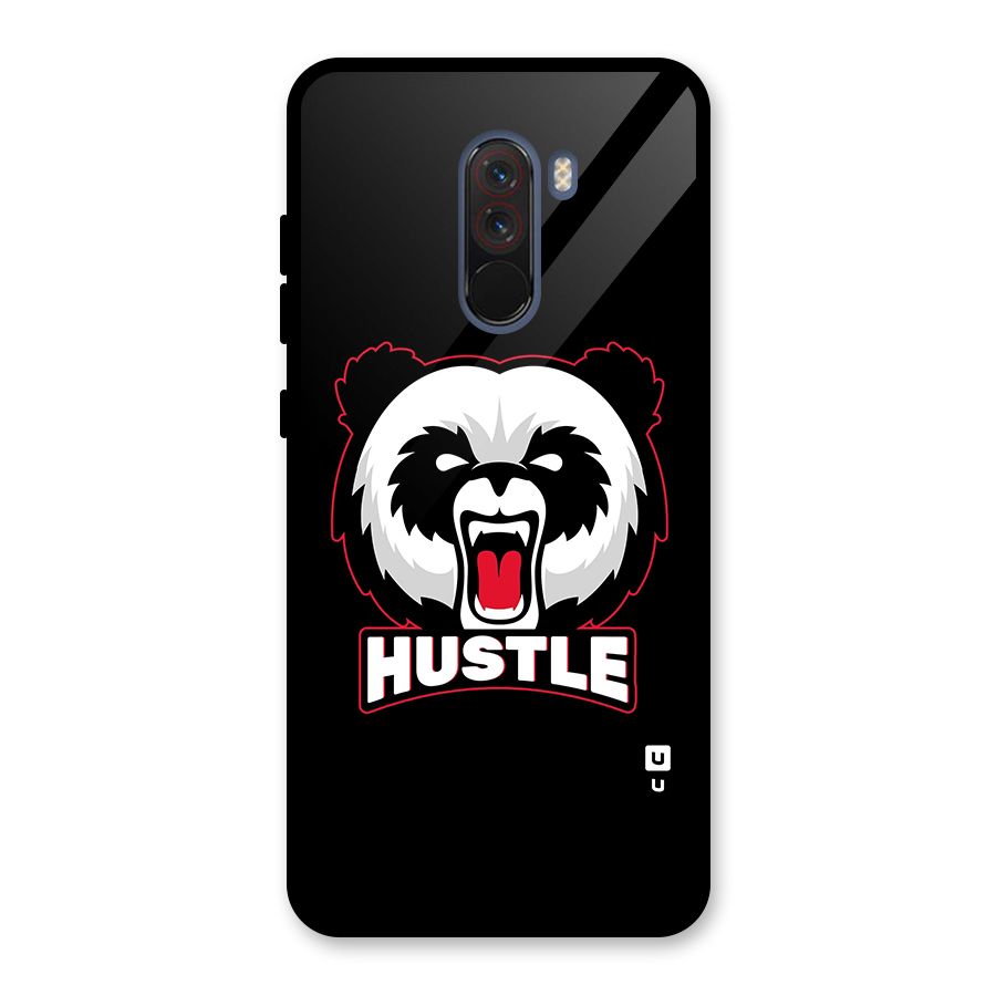 Hustle Panda Glass Back Case for Poco F1