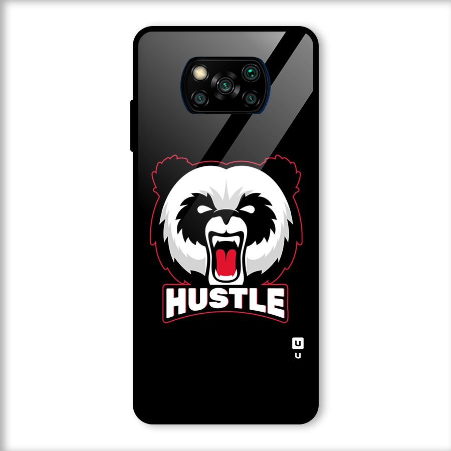 Hustle Panda Glass Back Case for Poco X3