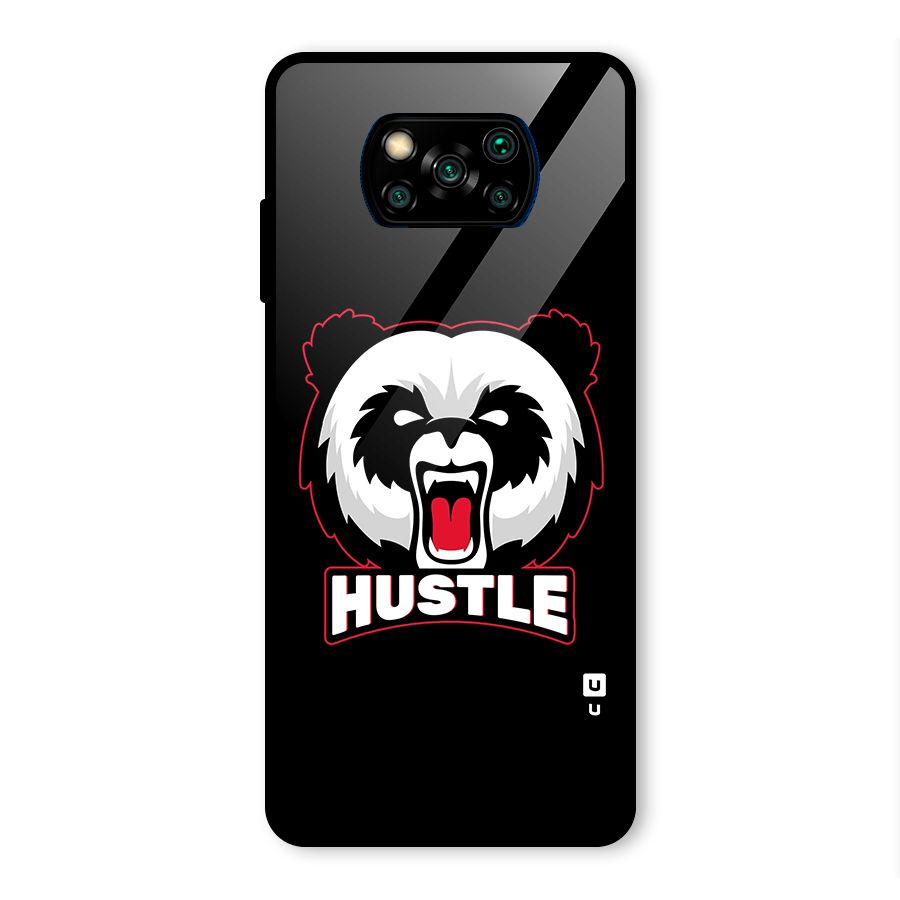 Hustle Panda Glass Back Case for Poco X3 Pro