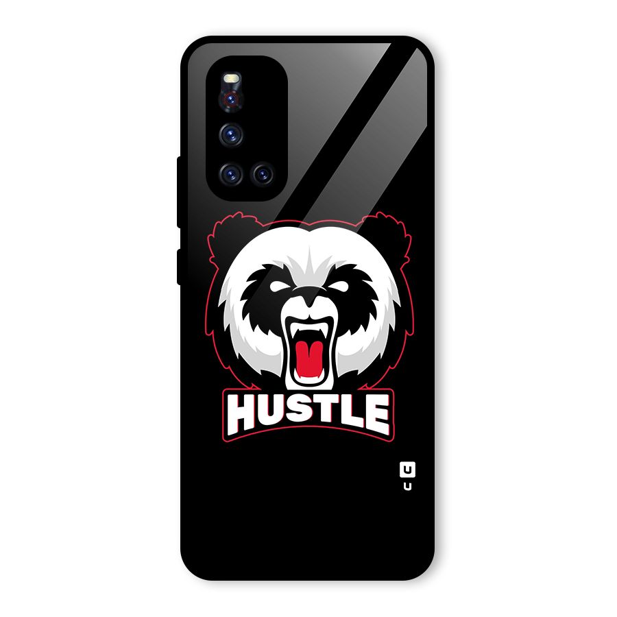 Hustle Panda Glass Back Case for Vivo V19