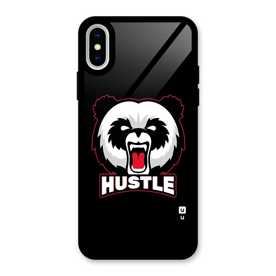 Hustle Panda Glass Back Case for iPhone XS