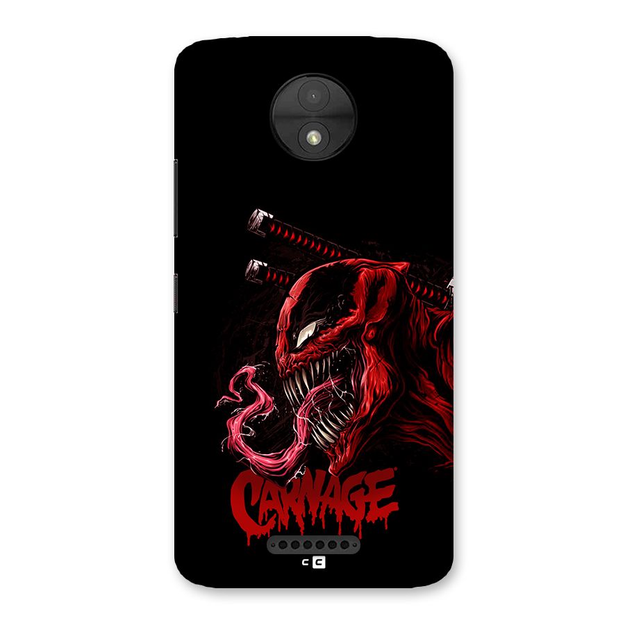 Hybrid Carnage Back Case for Moto C