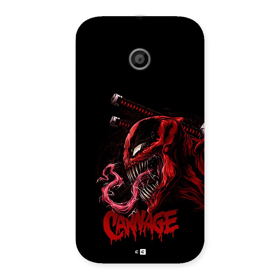Hybrid Carnage Back Case for Moto E