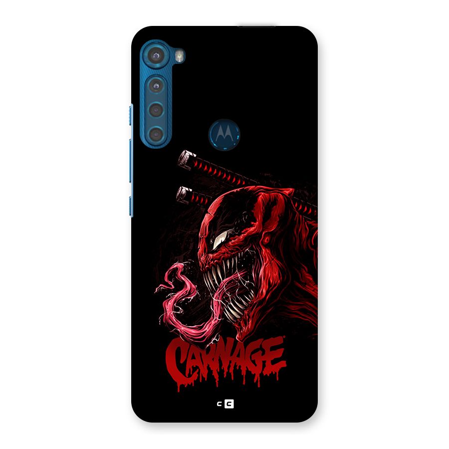 Hybrid Carnage Back Case for Motorola One Fusion Plus