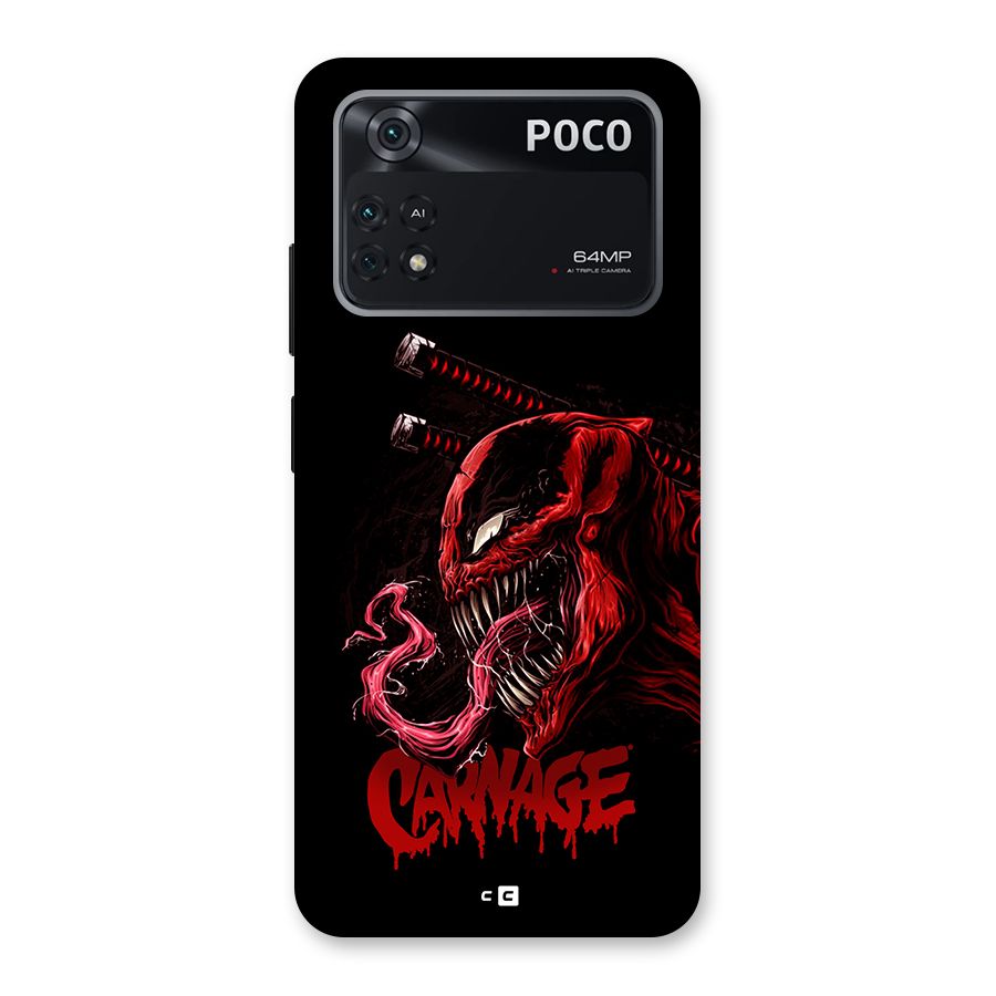 Hybrid Carnage Back Case for Poco M4 Pro 4G