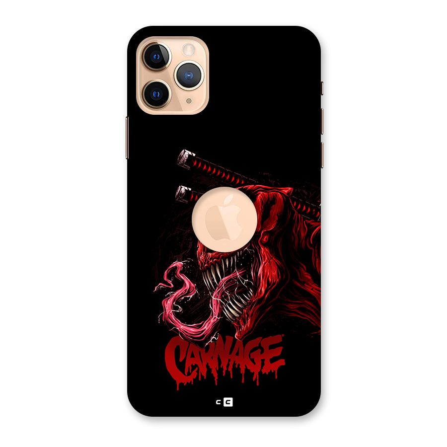 Hybrid Carnage Back Case for iPhone 11 Pro Max Logo Cut