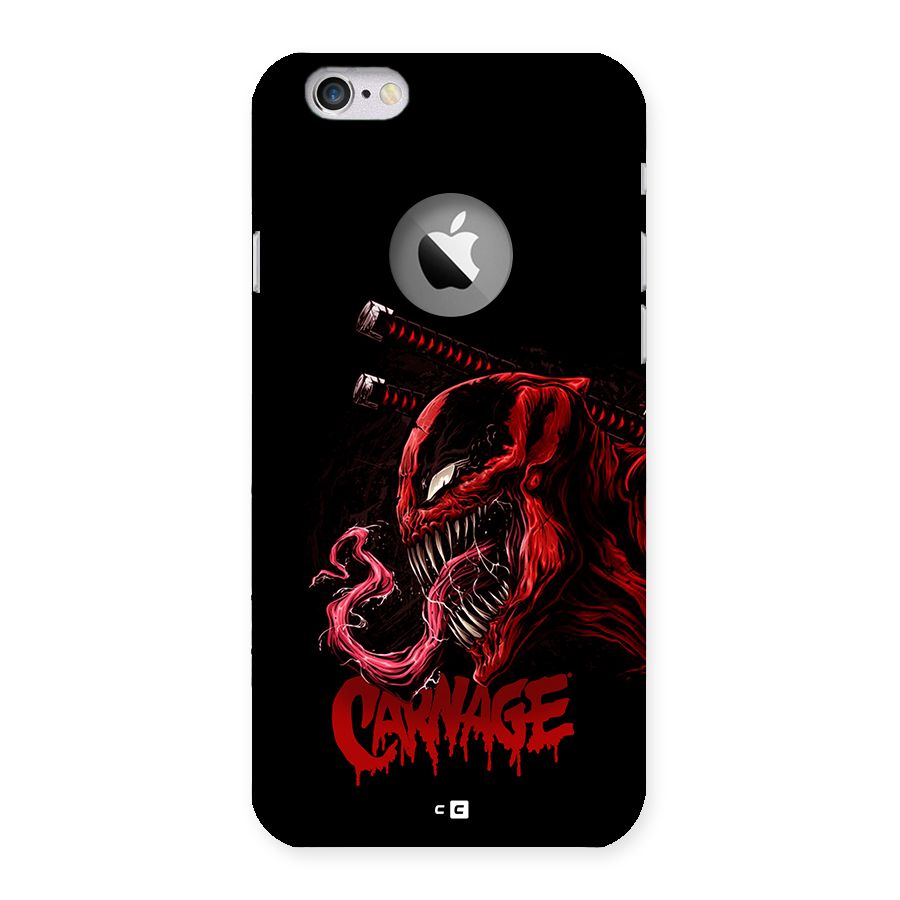 Hybrid Carnage Back Case for iPhone 6 Logo Cut