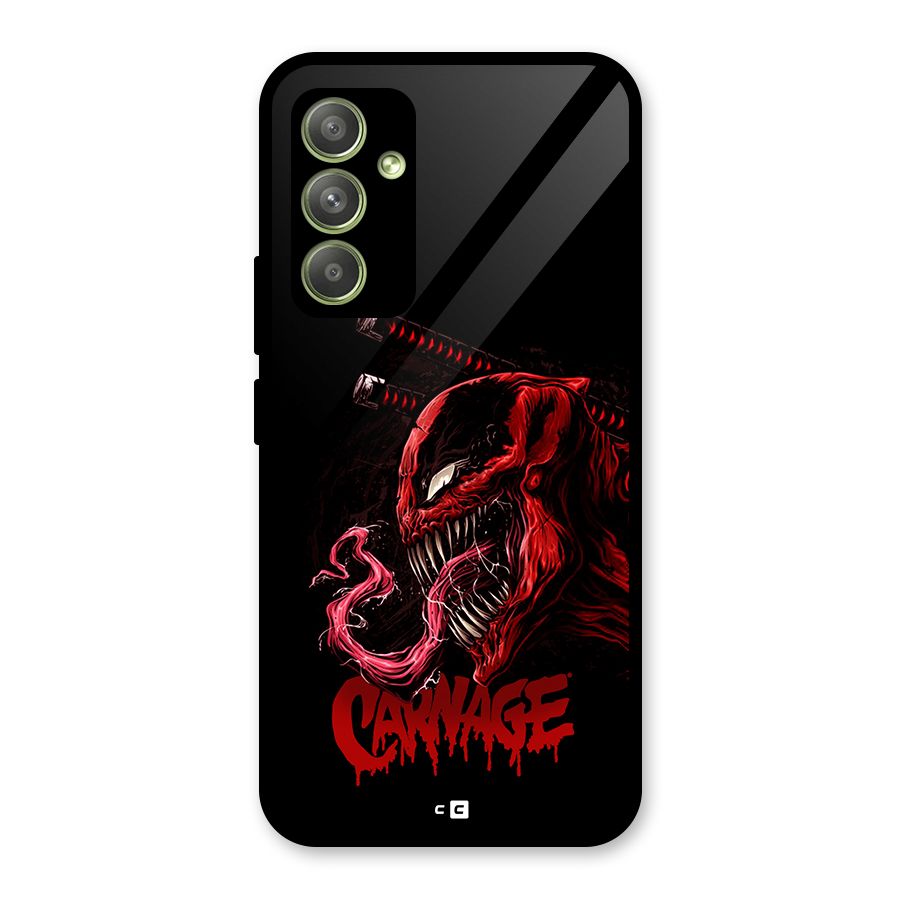 Hybrid Carnage Glass Back Case for Galaxy A54