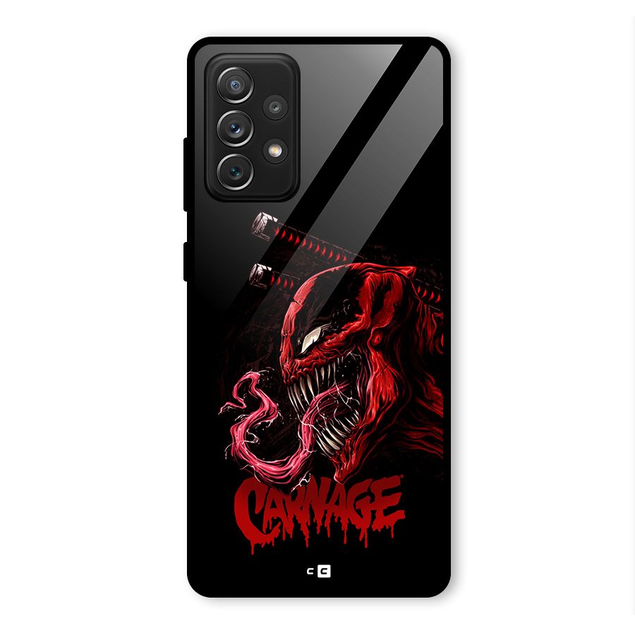 Hybrid Carnage Glass Back Case for Galaxy A72
