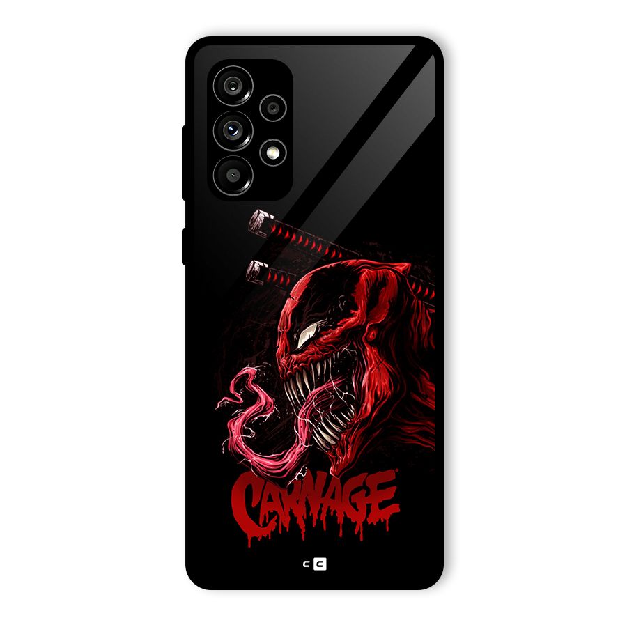 Hybrid Carnage Glass Back Case for Galaxy A73 5G
