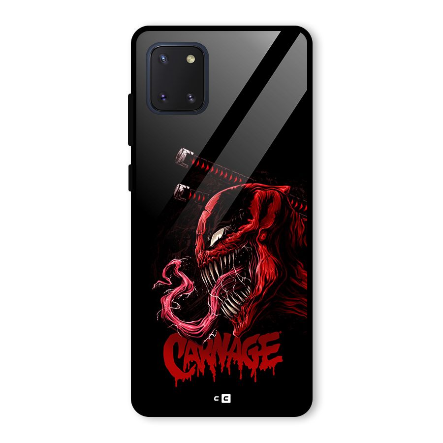 Hybrid Carnage Glass Back Case for Galaxy Note 10 Lite