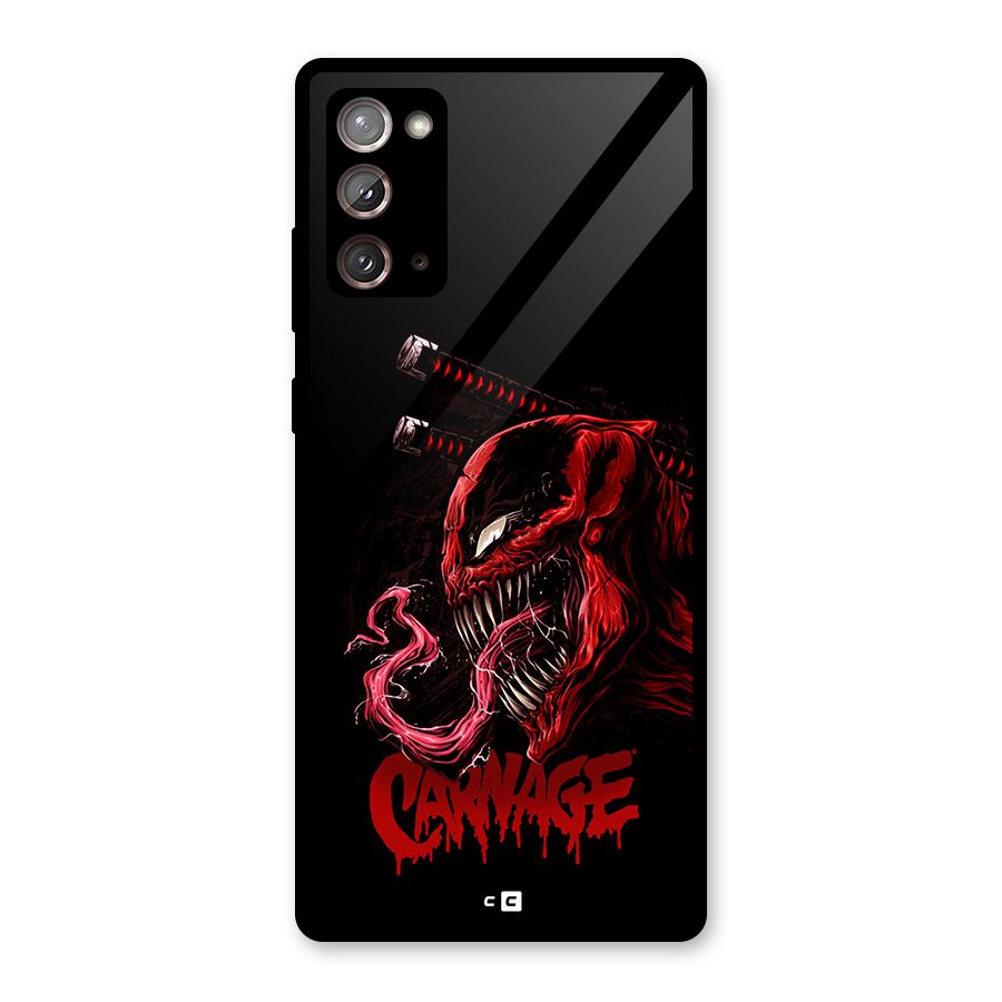 Hybrid Carnage Glass Back Case for Galaxy Note 20