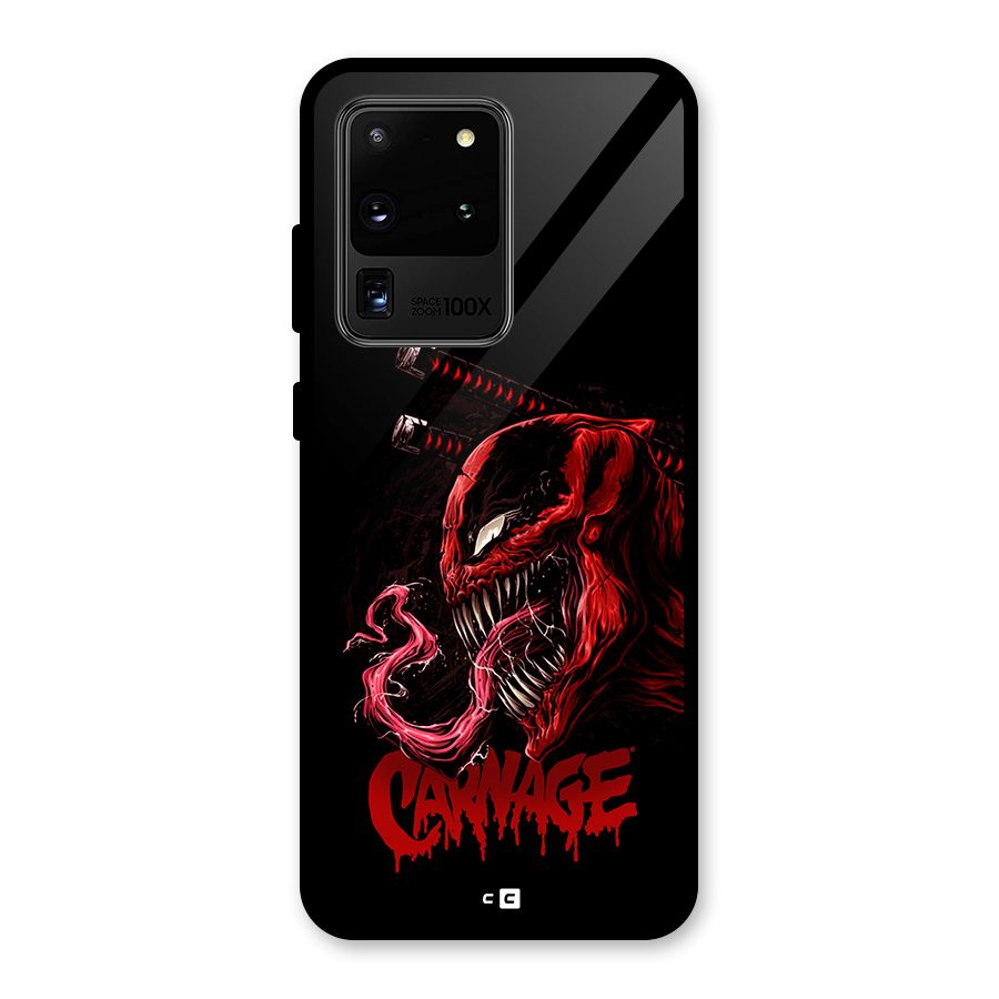 Hybrid Carnage Glass Back Case for Galaxy S20 Ultra