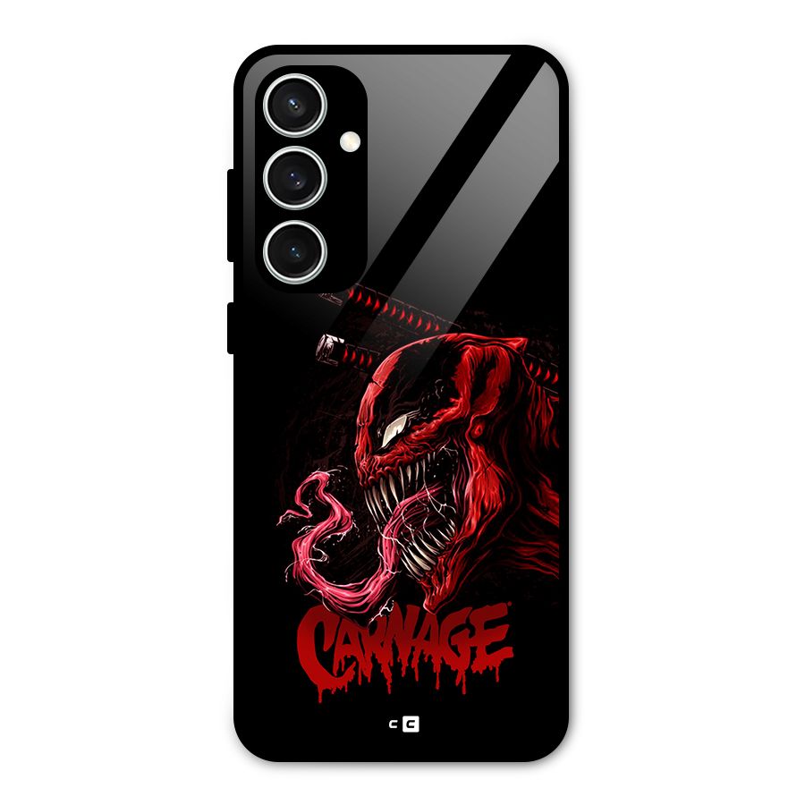 Hybrid Carnage Glass Back Case for Galaxy S23 FE