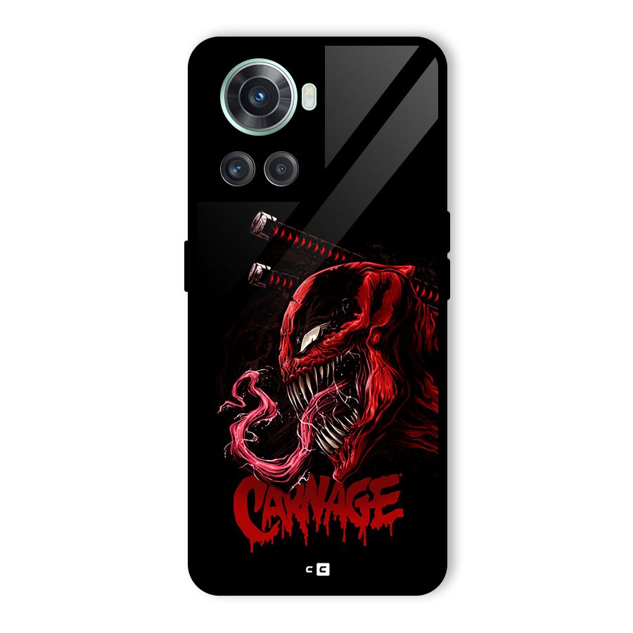 Hybrid Carnage Glass Back Case for OnePlus 10R