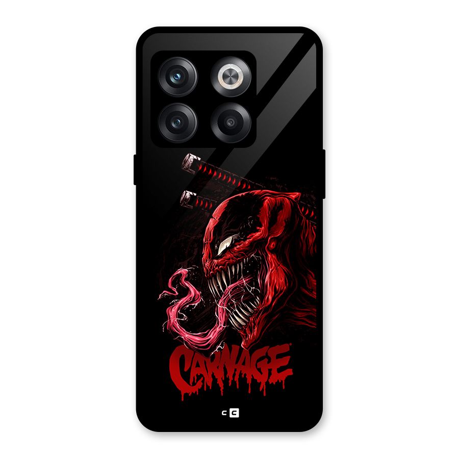 Hybrid Carnage Glass Back Case for OnePlus 10T