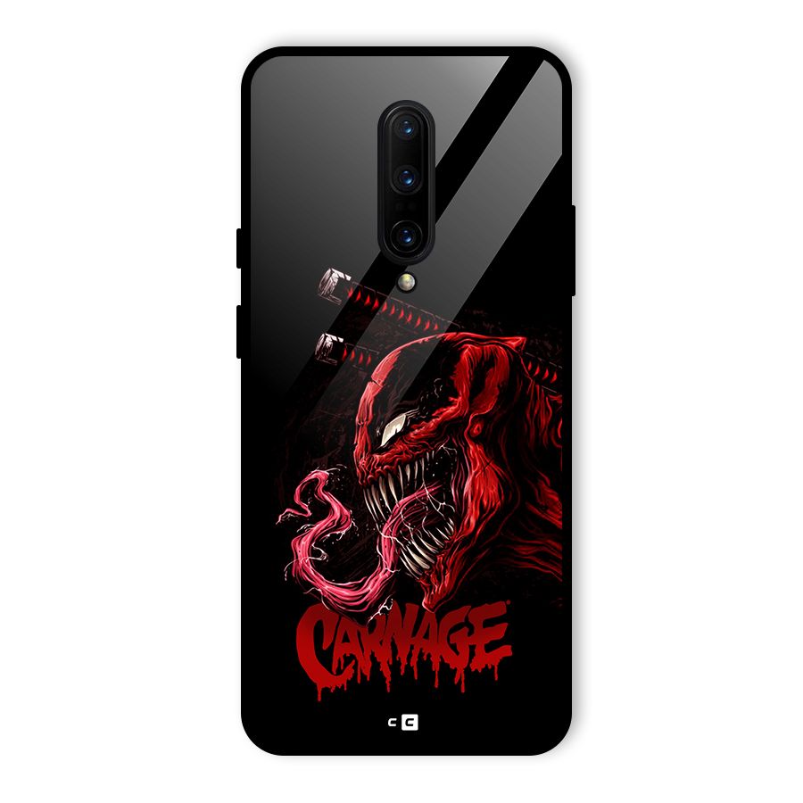 Hybrid Carnage Glass Back Case for OnePlus 7 Pro