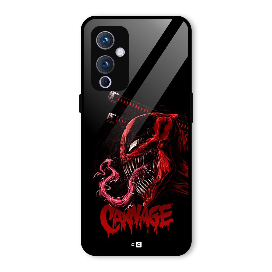 Hybrid Carnage Glass Back Case for OnePlus 9