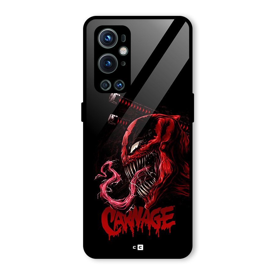 Hybrid Carnage Glass Back Case for OnePlus 9 Pro