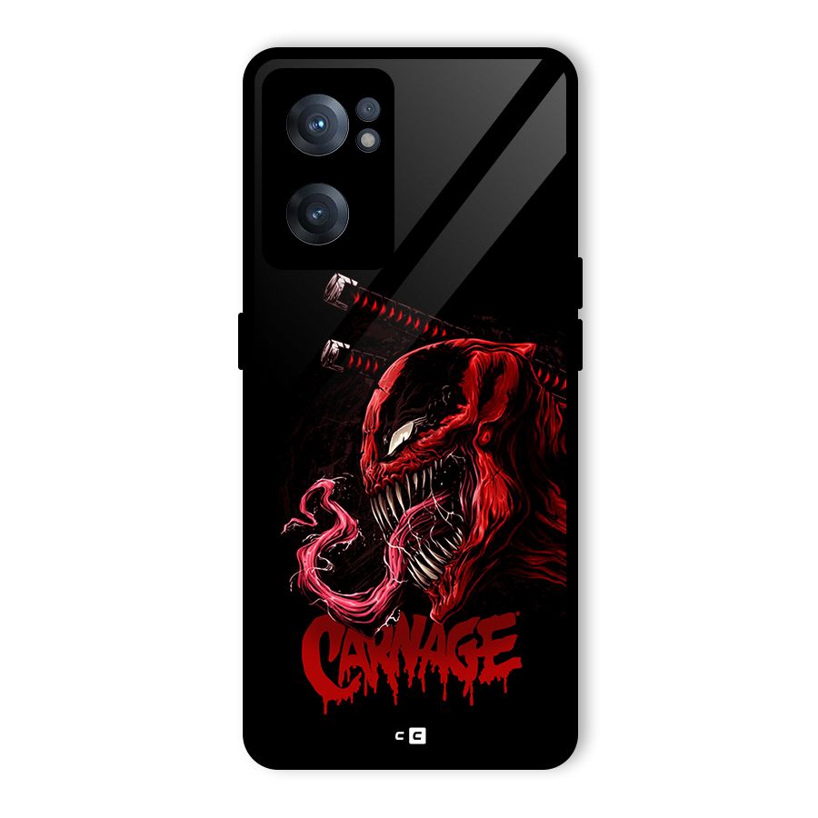 Hybrid Carnage Glass Back Case for OnePlus Nord CE 2 5G
