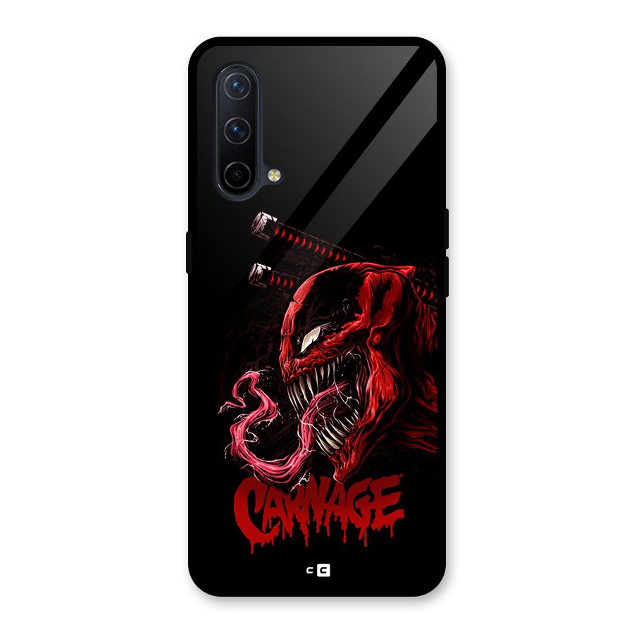 Hybrid Carnage Glass Back Case for OnePlus Nord CE 5G