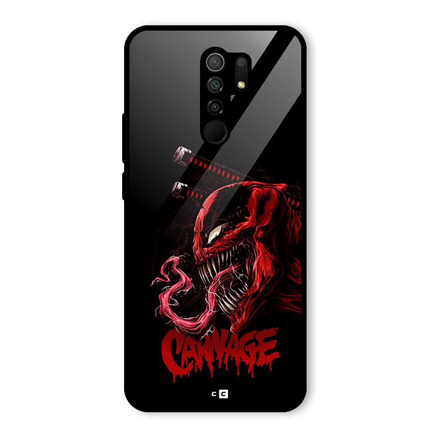 Hybrid Carnage Glass Back Case for Poco M2