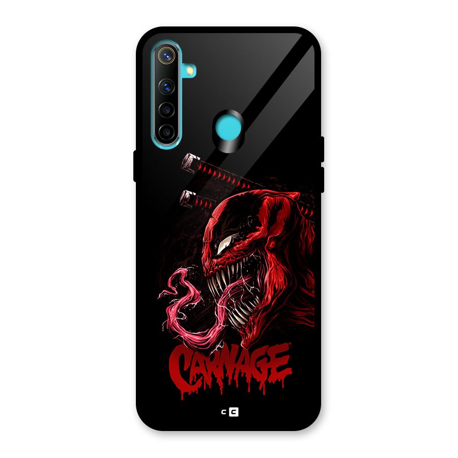 Hybrid Carnage Glass Back Case for Realme 5