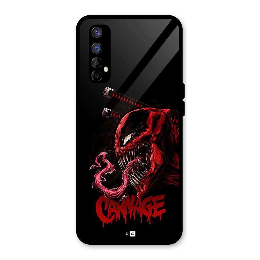 Hybrid Carnage Glass Back Case for Realme 7