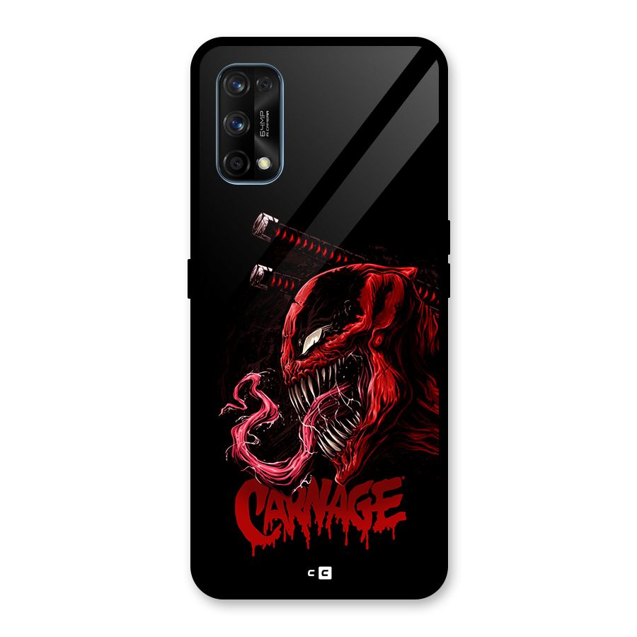 Hybrid Carnage Glass Back Case for Realme 7 Pro