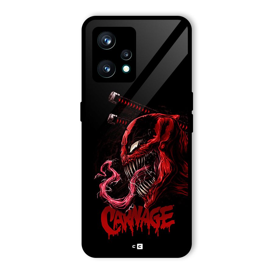 Hybrid Carnage Glass Back Case for Realme 9 Pro Plus 5G