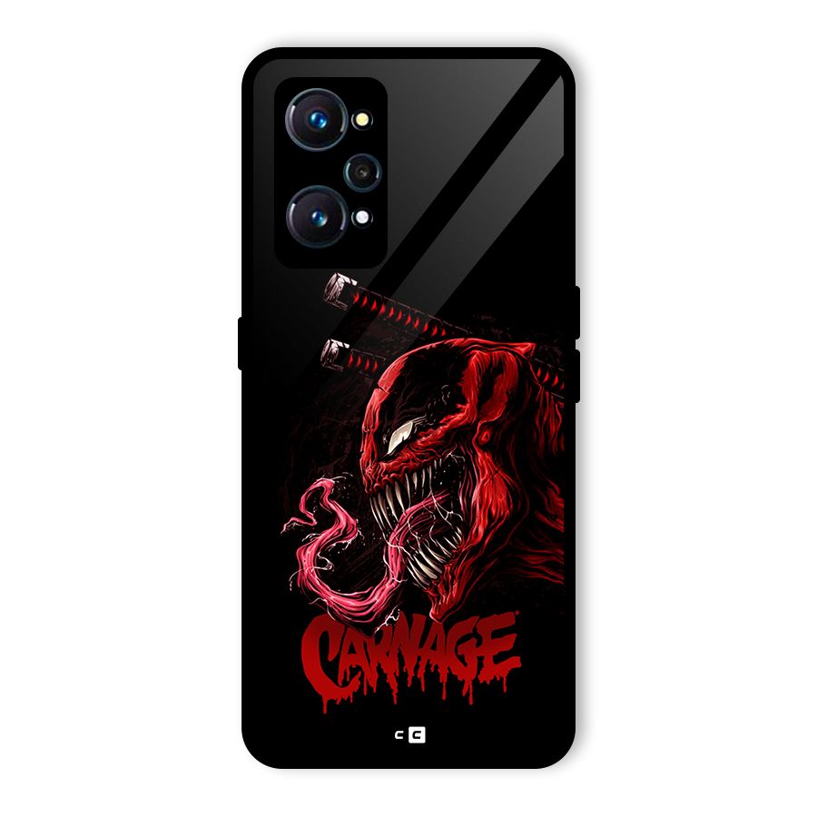 Hybrid Carnage Glass Back Case for Realme GT 2