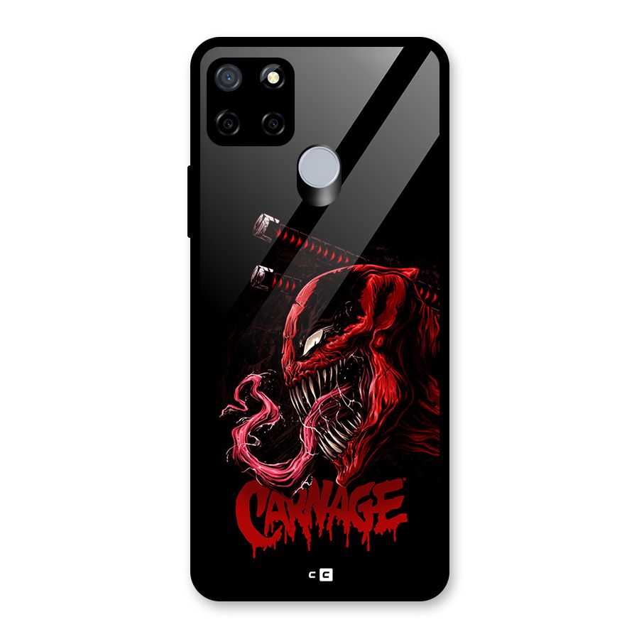 Hybrid Carnage Glass Back Case for Realme Narzo 20