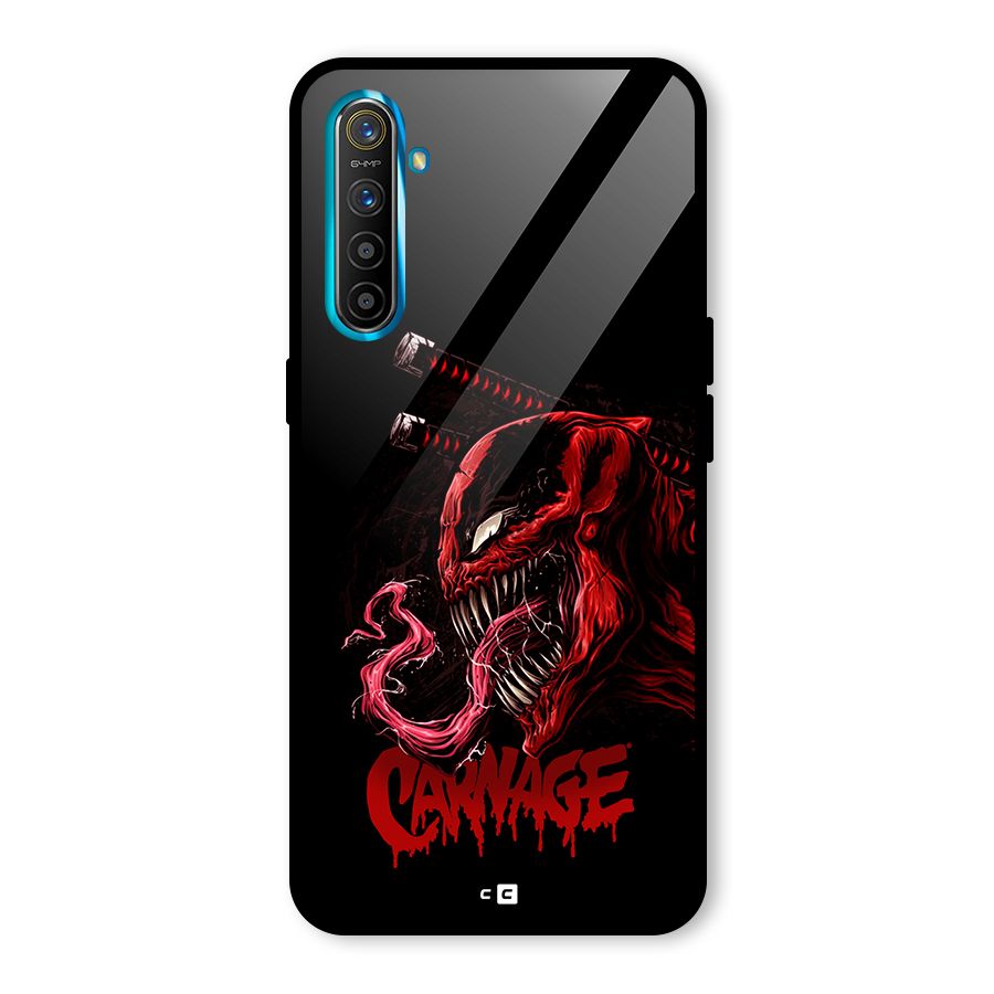 Hybrid Carnage Glass Back Case for Realme X2