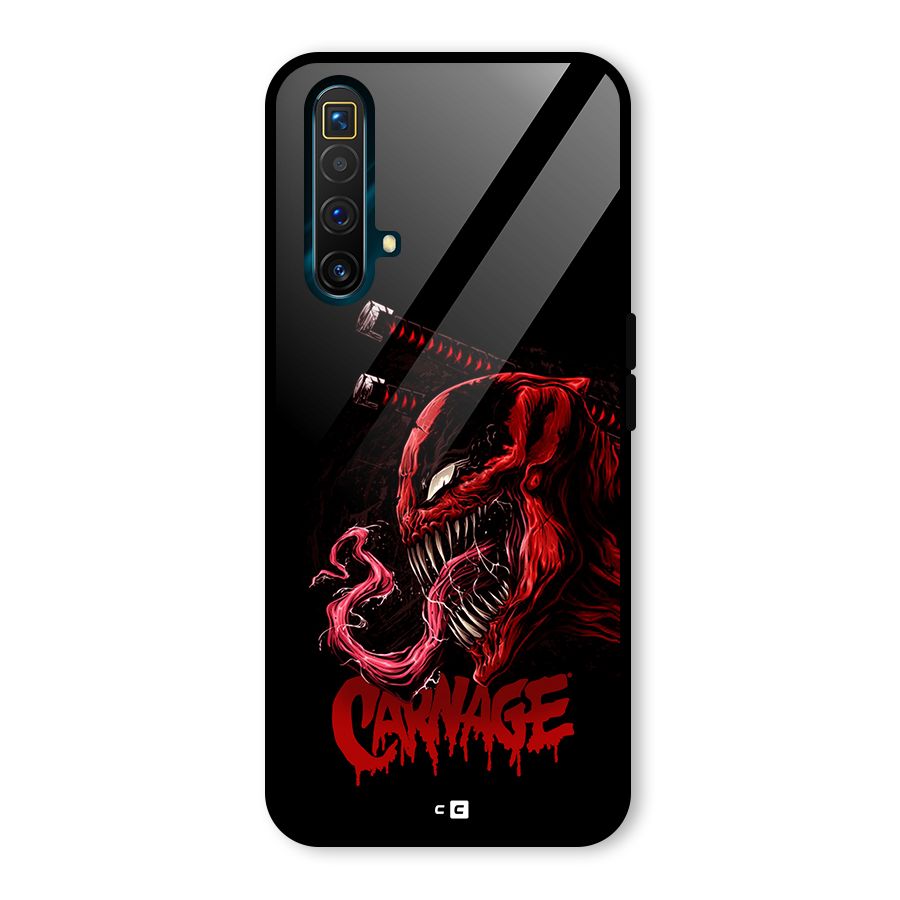 Hybrid Carnage Glass Back Case for Realme X3 SuperZoom