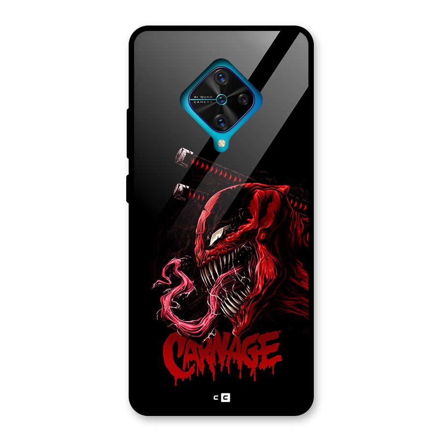 Hybrid Carnage Glass Back Case for Vivo S1 Pro
