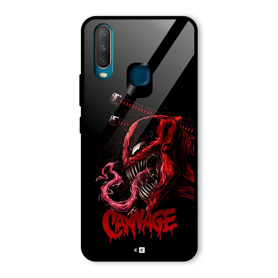 Hybrid Carnage Glass Back Case for Vivo U10