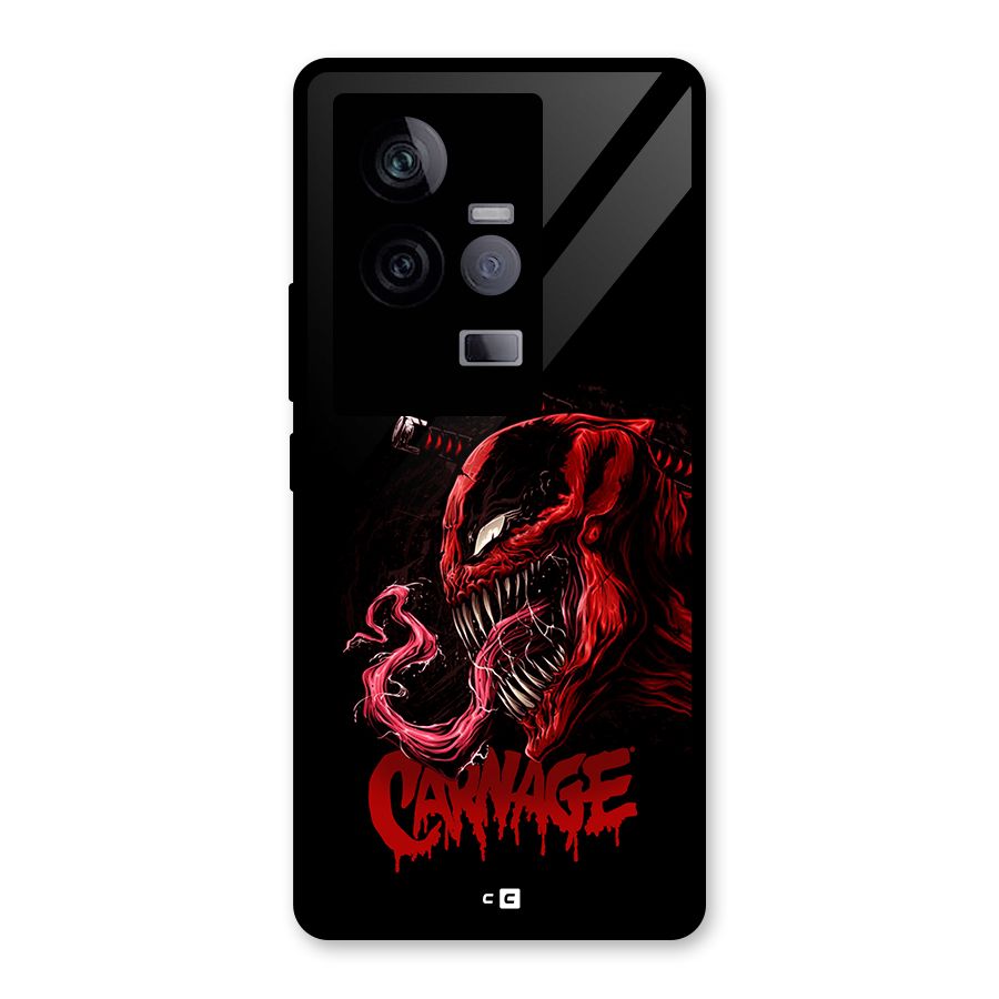 Hybrid Carnage Glass Back Case for Vivo iQOO 11 5G