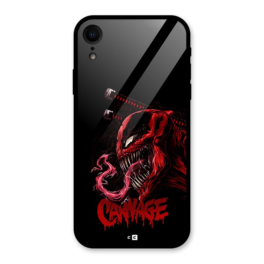 Hybrid Carnage Glass Back Case for iPhone XR