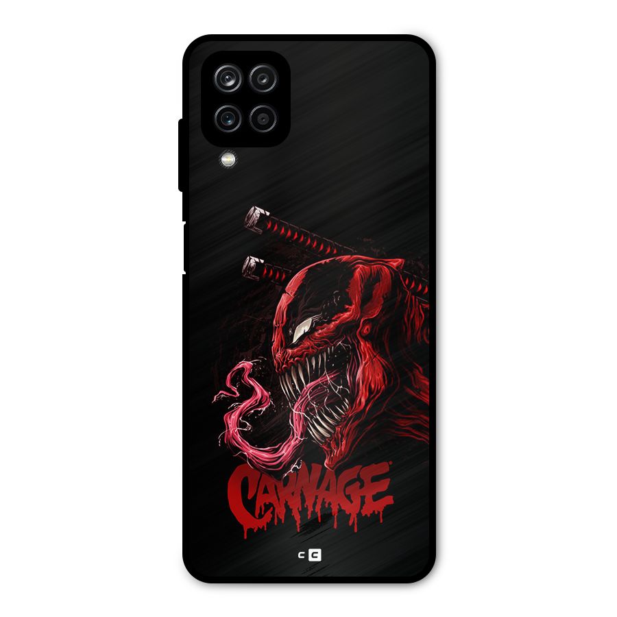 Hybrid Carnage Metal Back Case for Galaxy A12