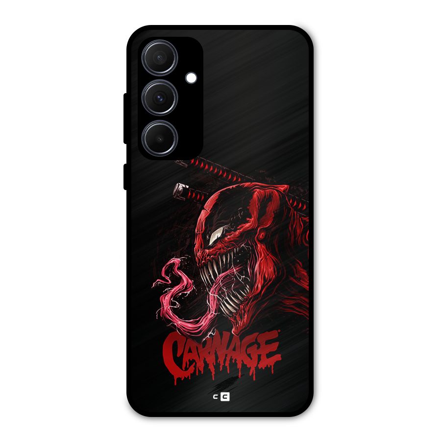 Hybrid Carnage Metal Back Case for Galaxy A35
