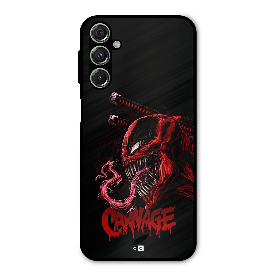 Hybrid Carnage Metal Back Case for Galaxy F34