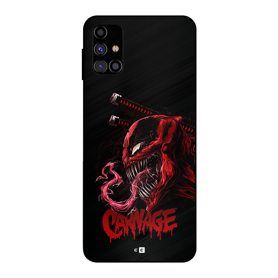 Hybrid Carnage Metal Back Case for Galaxy M31s