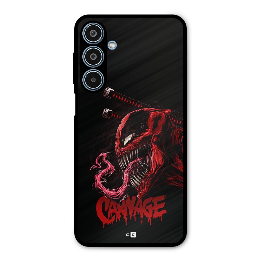 Hybrid Carnage Metal Back Case for Galaxy M35
