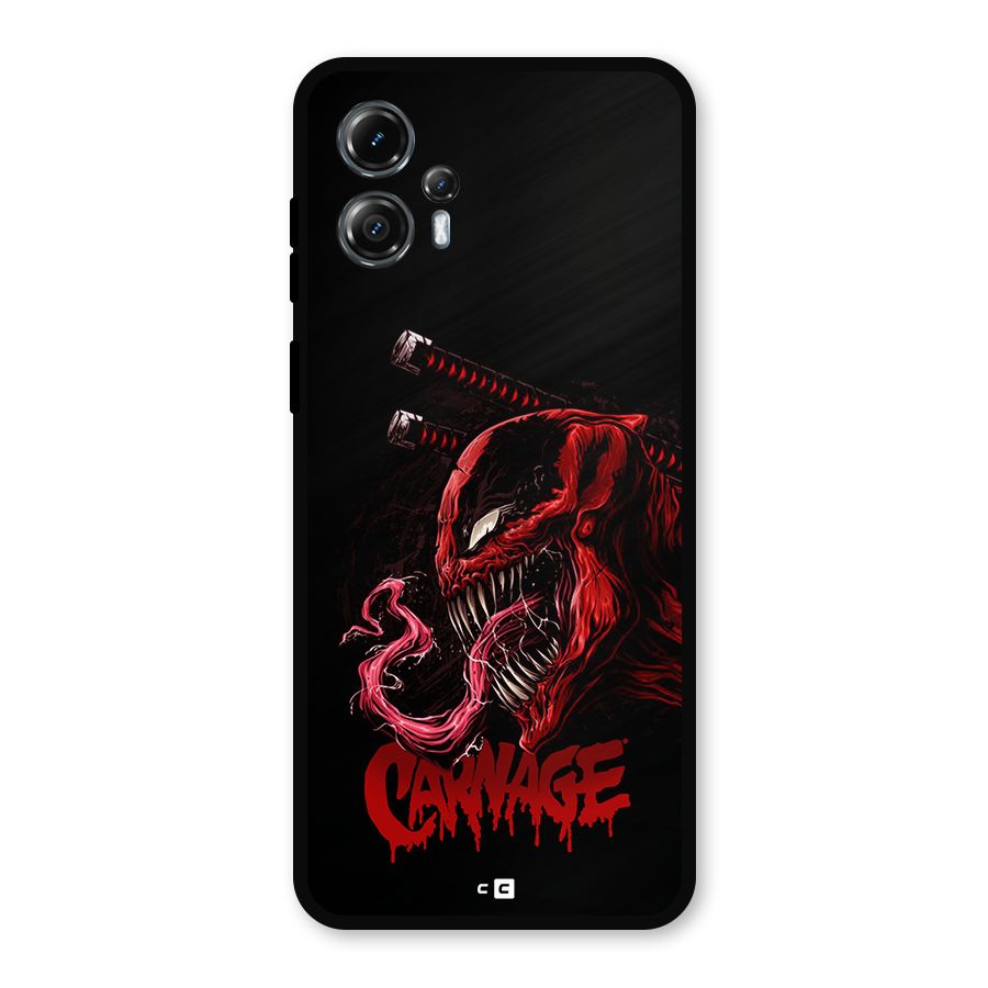 Hybrid Carnage Metal Back Case for Moto G13