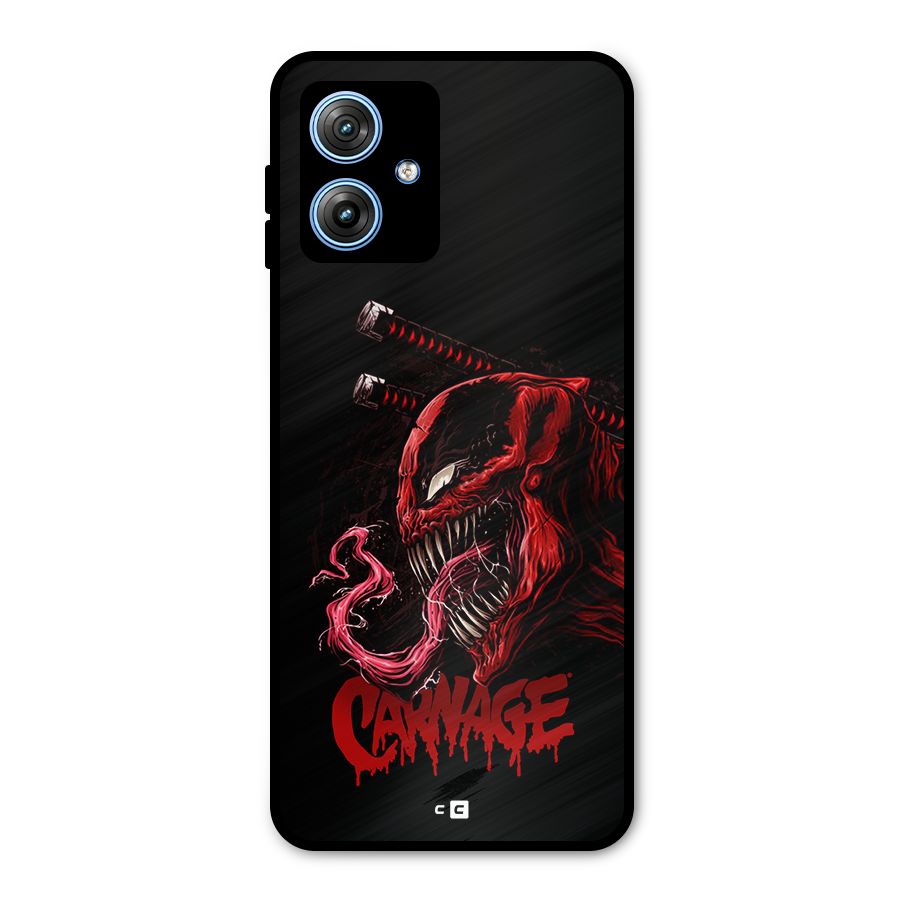 Hybrid Carnage Metal Back Case for Moto G54