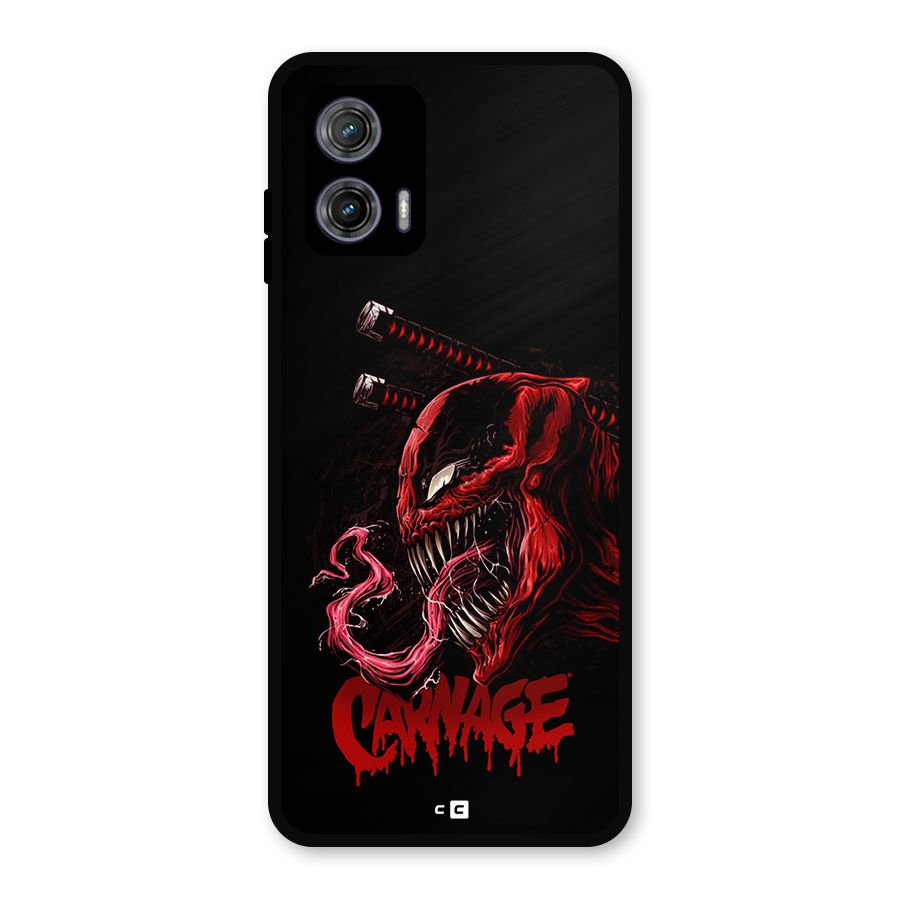 Hybrid Carnage Metal Back Case for Moto G73